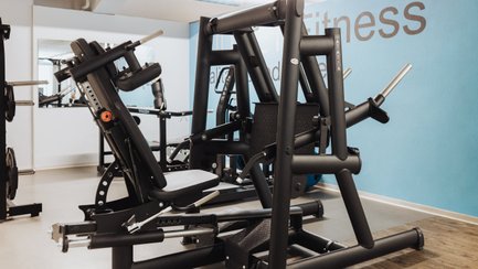 BUDGET Fitness Niederlenz: Beinpresse plate-loaded von Technogym